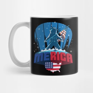 4th of July Astronaut patriotic astronaut moon landing Mug